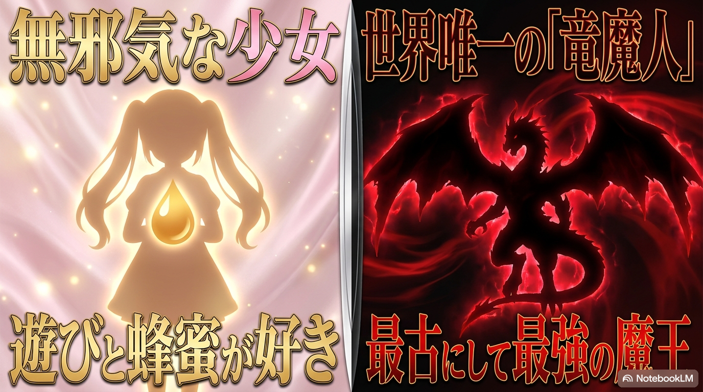 転スラのミリムが無邪気な少女と世界唯一の竜魔人という二面性を持つことを示した図