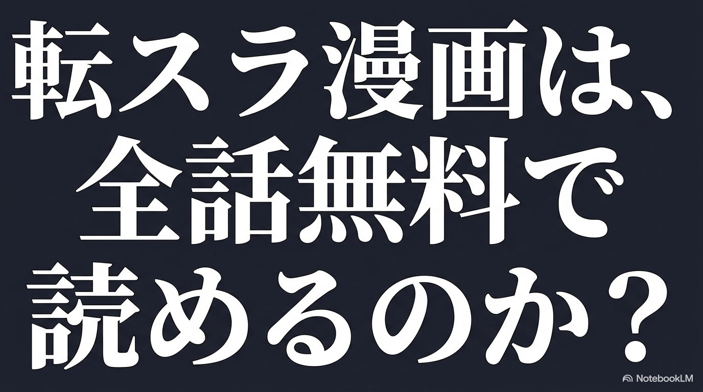 「転スラ漫画は全話無料で読めるのか」と問いかける記事導入スライド