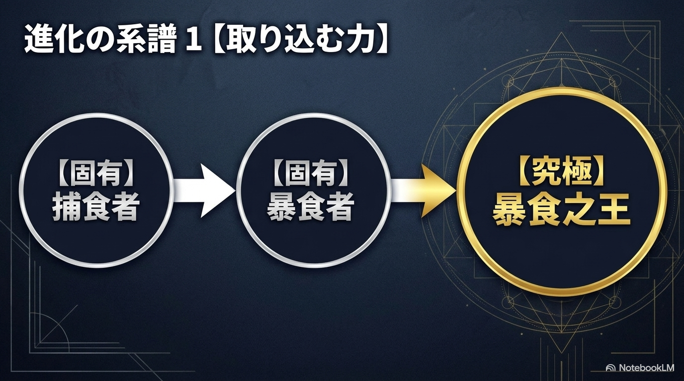 捕食者から暴食者を経て究極能力の暴食之王ベルゼビュートへ進化する流れ