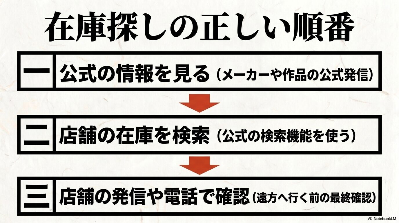 黄泉のツガイグッズの在庫を公式情報、店舗検索、店舗への問い合わせの順に確認する方法