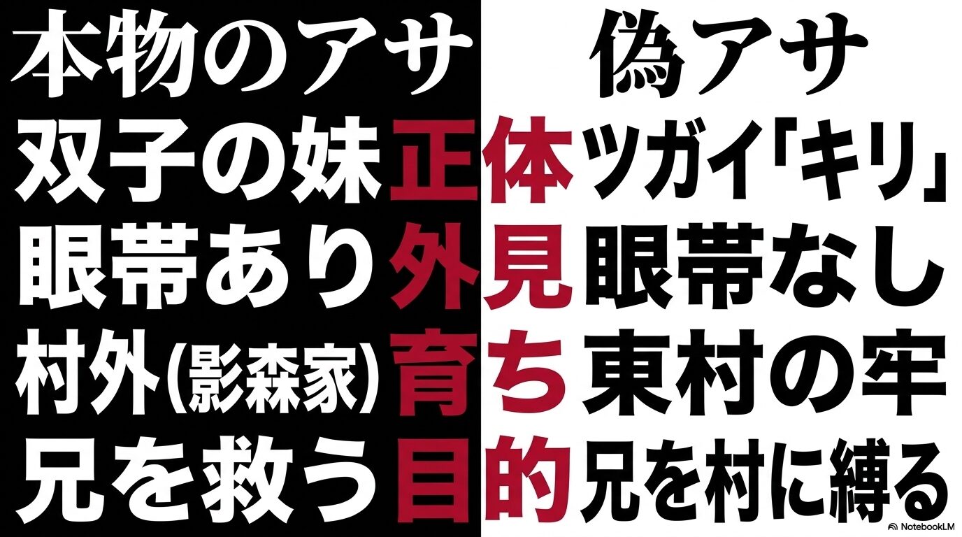 本物のアサと偽アサ(キリ)の正体・外見・目的の違いと比較表
