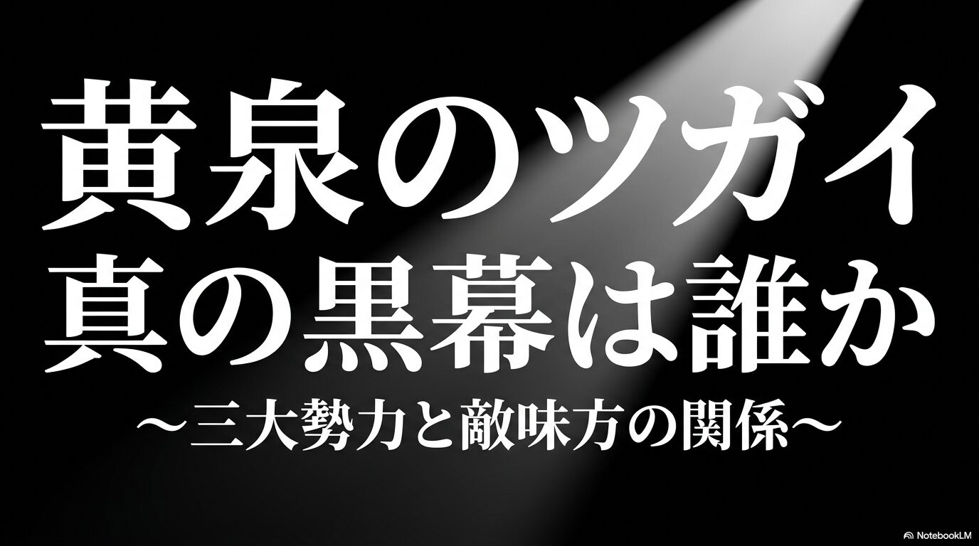 黄泉のツガイ 真の黒幕は誰か ~三大勢力と敵味方の関係~