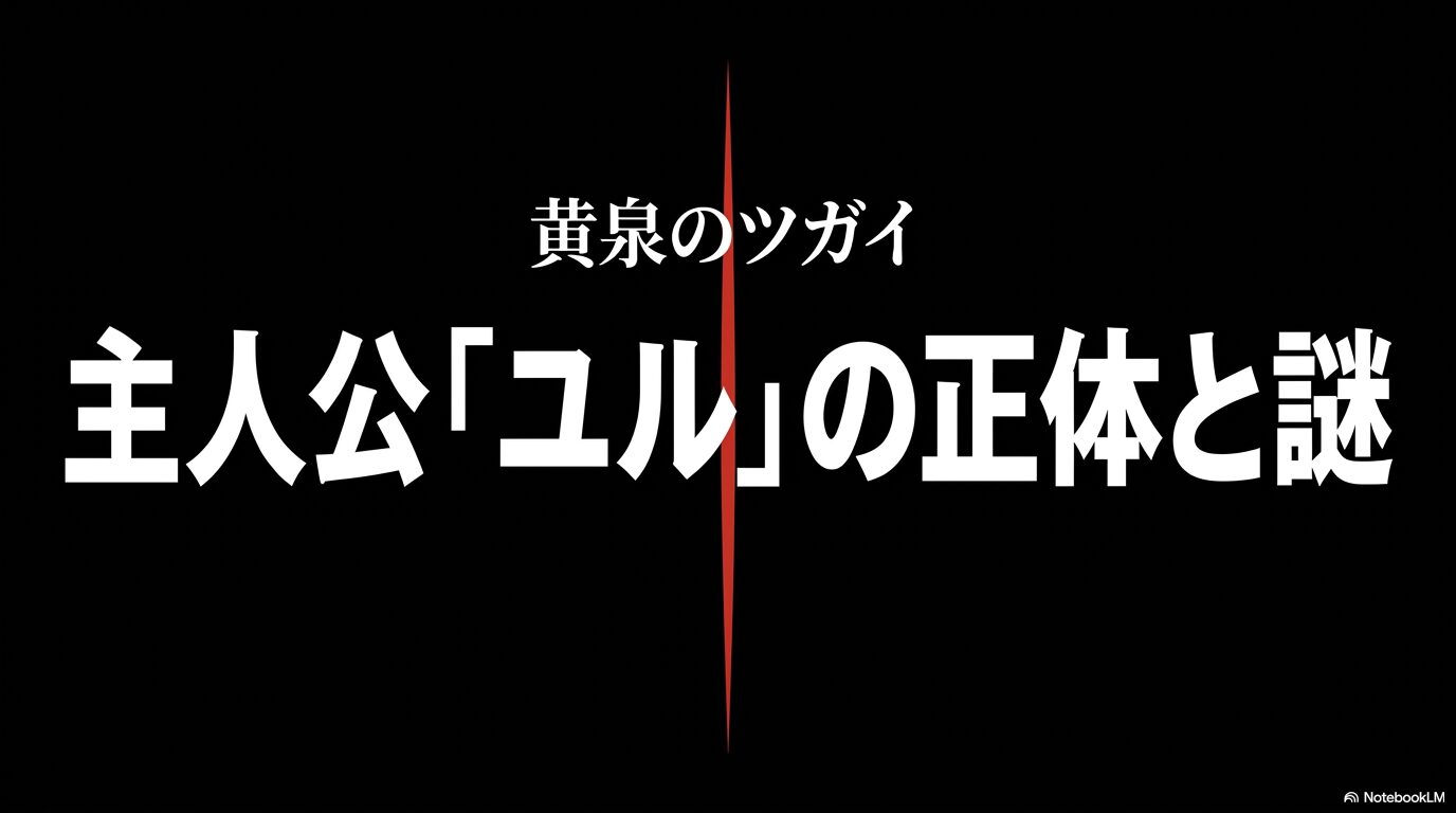 黄泉のツガイの主人公ユルの正体と謎についてまとめたスライドのアイキャッチ画像