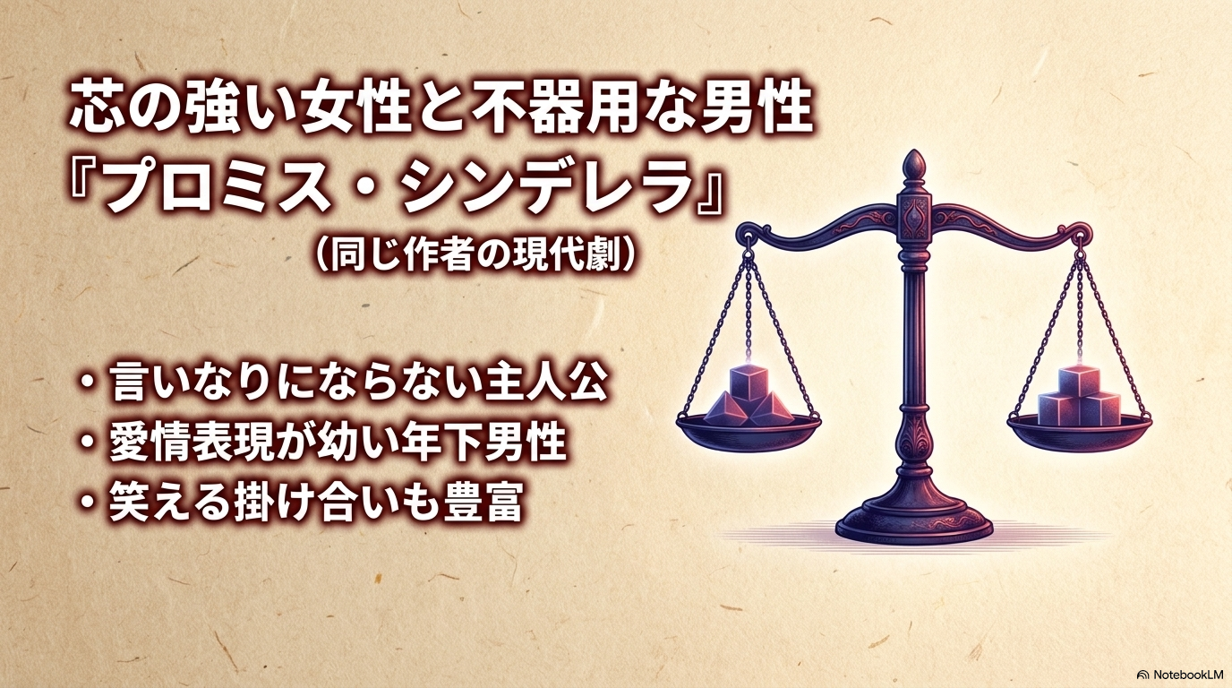芯の強い女性と不器用な年下男性などプロミス・シンデレラとホタルの嫁入りの共通点