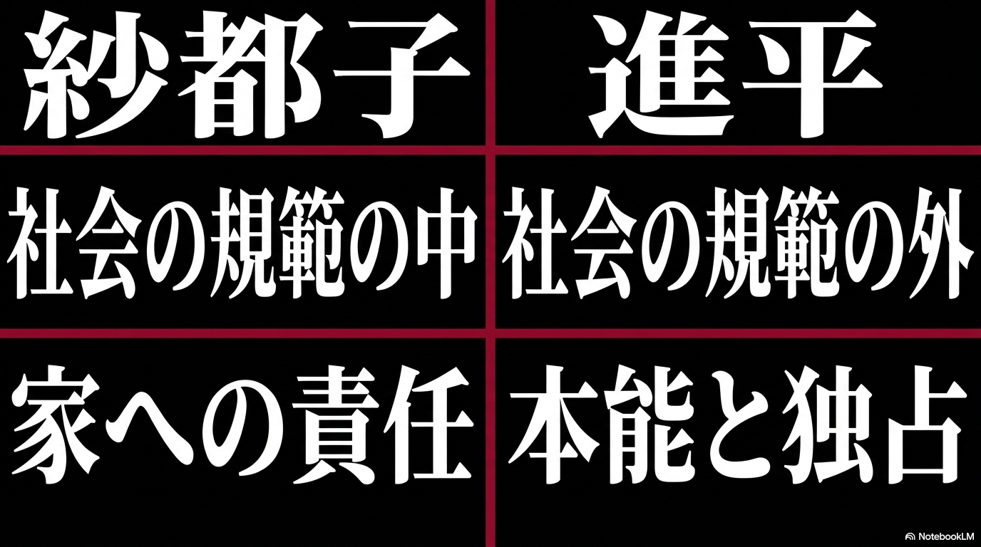 身分違いの恋を社会が許さない明治という時代が、紗都子と進平の最大の障害であることを示す図