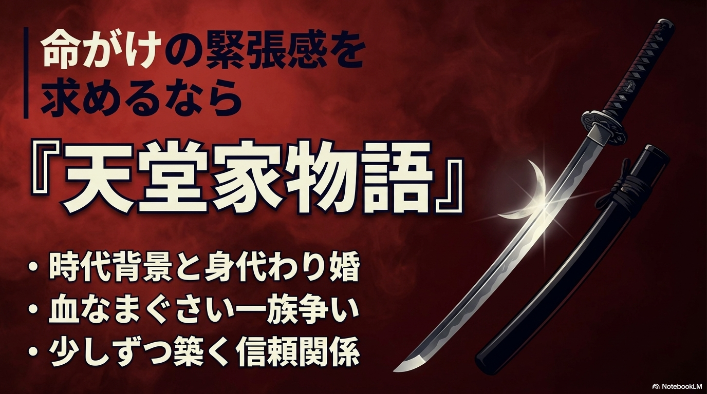 天堂家物語の時代背景と身代わり婚、血なまぐさい一族争い、少しずつ築く信頼関係