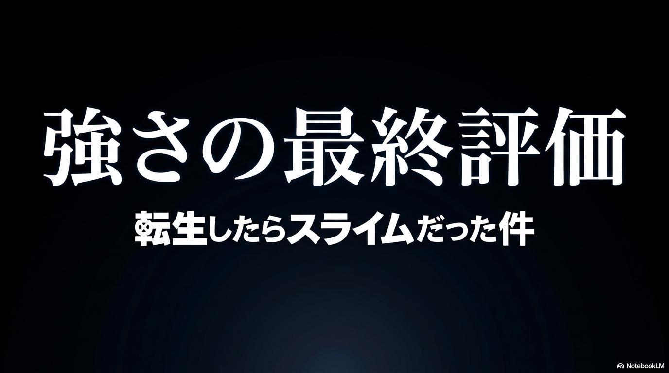 転生したらスライムだった件の原作小説完結時点における強さの最終評価