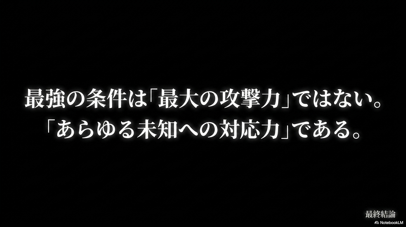 転スラで最強となる条件は最大攻撃力ではなくあらゆる未知へ対応できる能力であるという最終結論